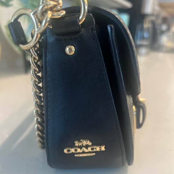 Coach Blake 20 Crossbody Black Pebbled Leather Gold Hardware - Picture 8 of 8